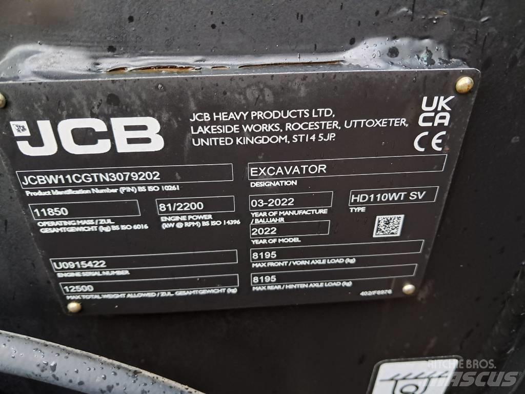 JCB HD110W Колёсные экскаваторы