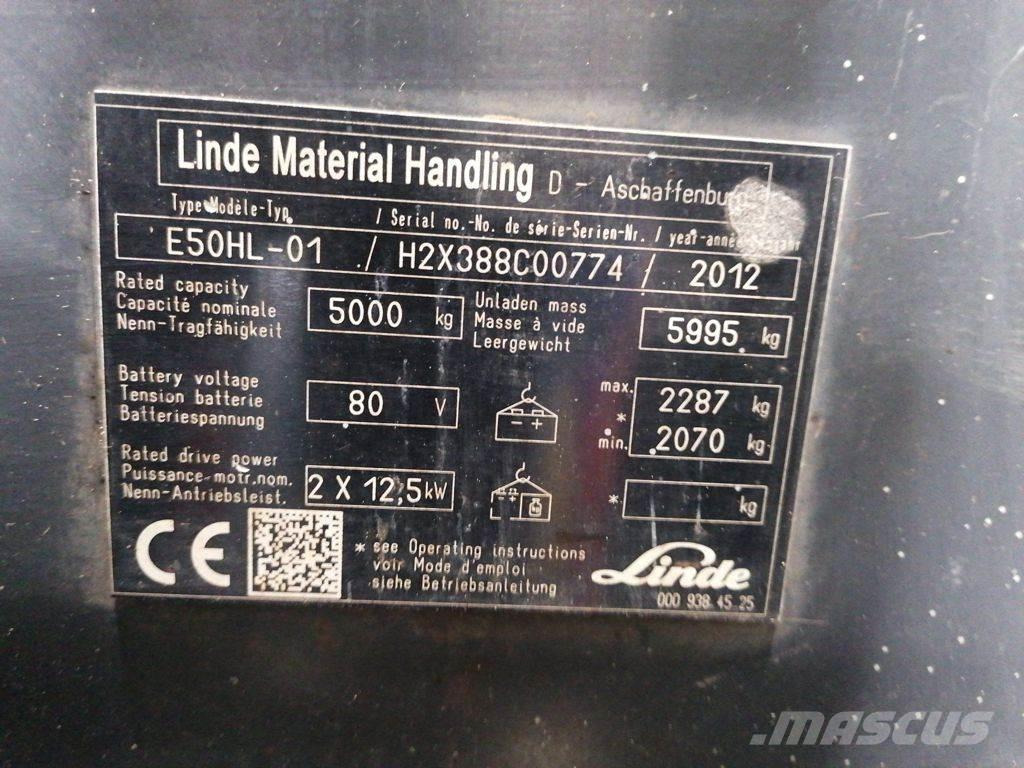 Linde E50HL-01 Электропогрузчики