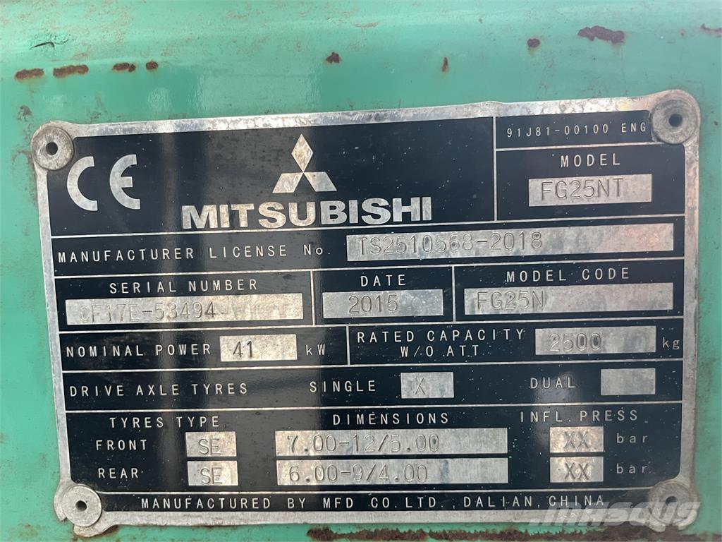 Mitsubishi FG25T Газовые погрузчики