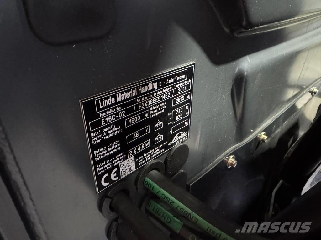 Linde E 16 C-02 Электропогрузчики