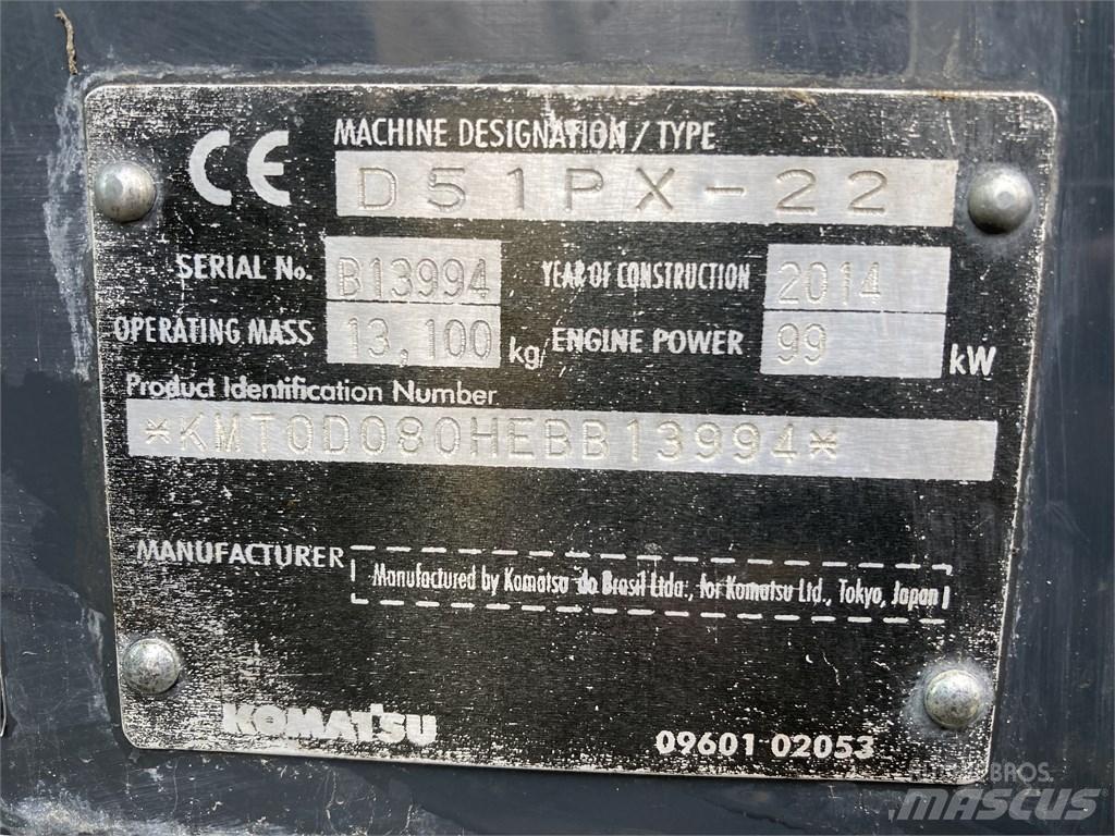 Komatsu DX 51 PX 22 Гусеничные бульдозеры