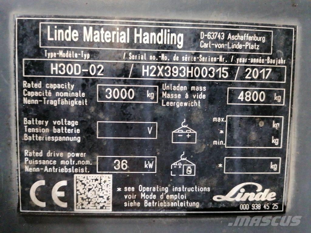 Linde H30D-02 Дизельные погрузчики