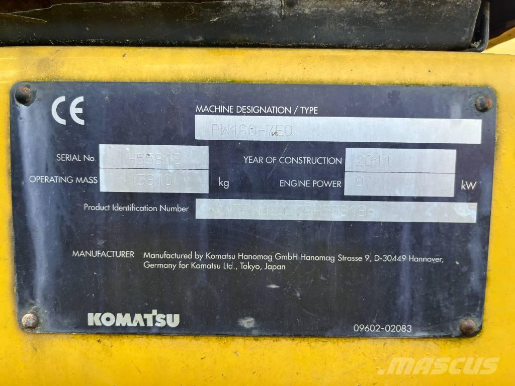 Komatsu PW 160-7 Колёсные экскаваторы