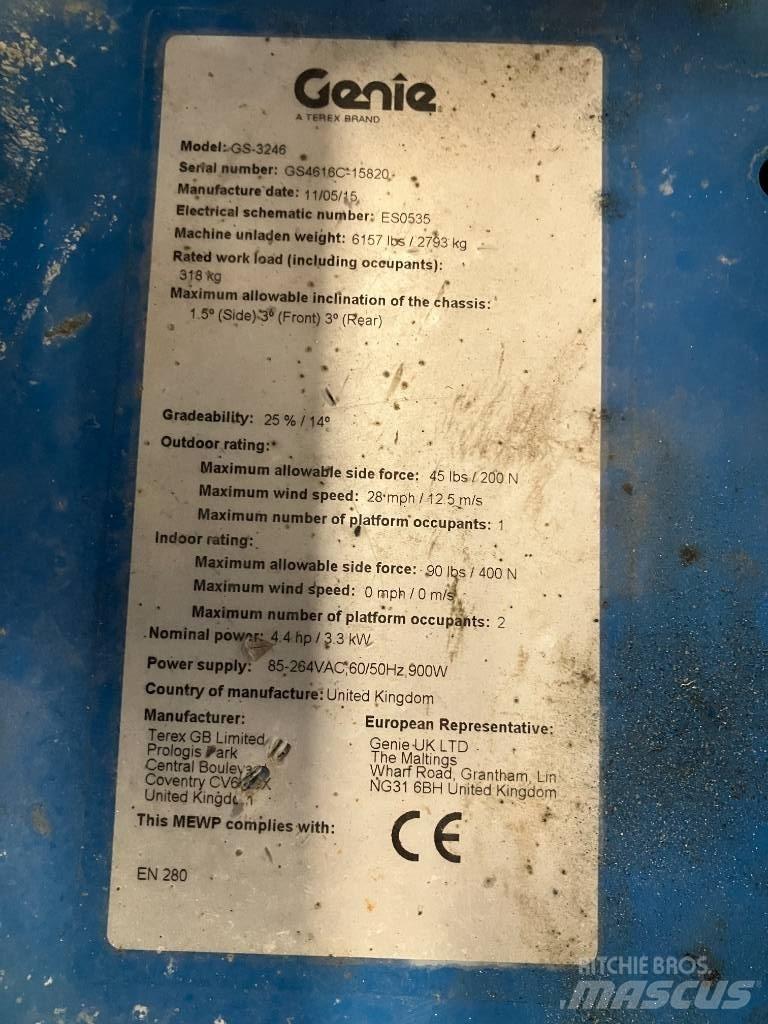 Genie GS 3246 Ножничные подъемники