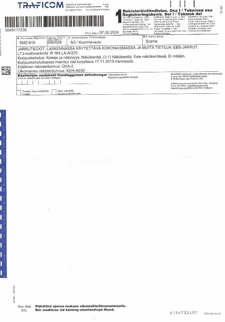 Scania R 164 Седельные тягачи