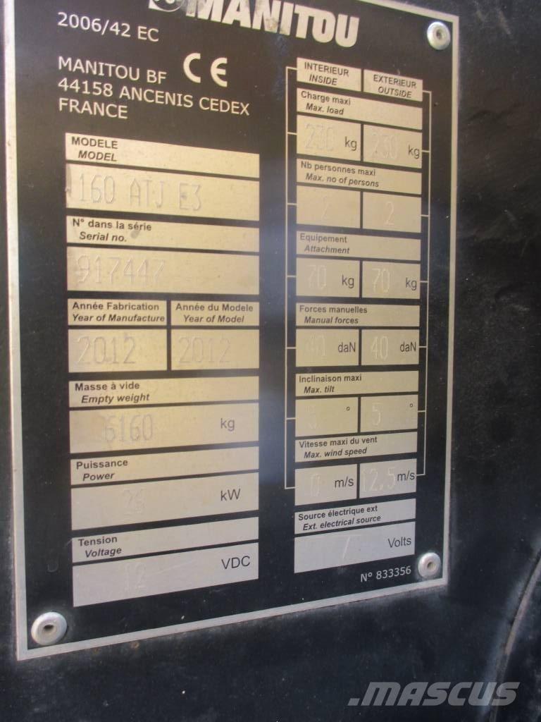 Manitou 160 ATJ Коленчатые подъемники