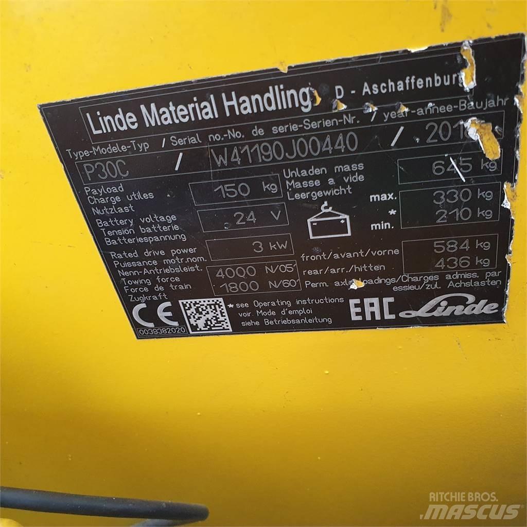 Linde P30C Складские электротягачи