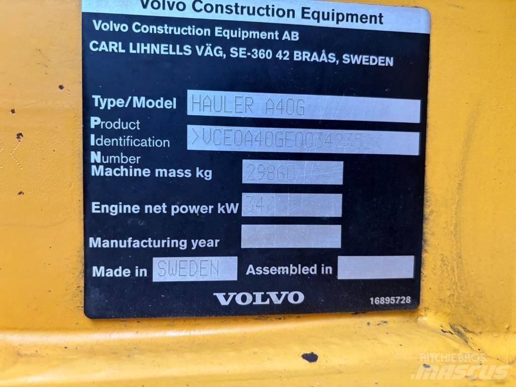 Volvo A 40 G Шарнирно-сочленённые самосвалы