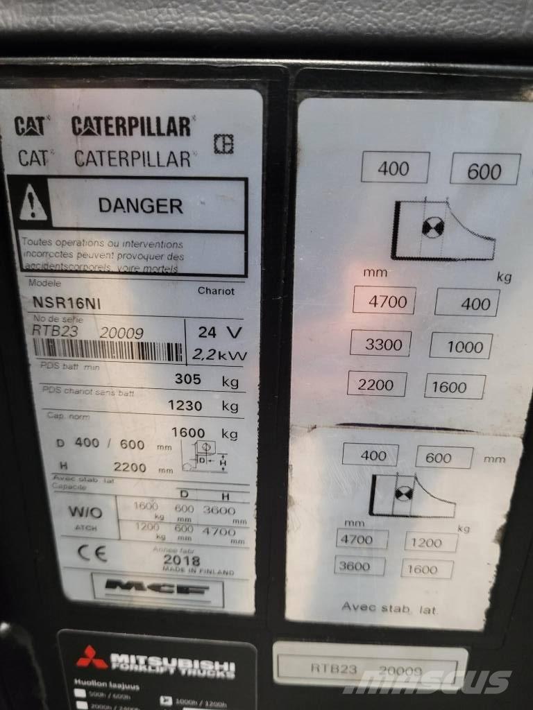 CAT NSR 16NI Самоходные электроштабелёры