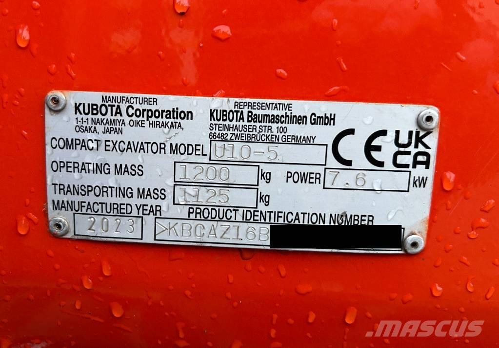 Kubota U 10-5 Мини-экскаваторы