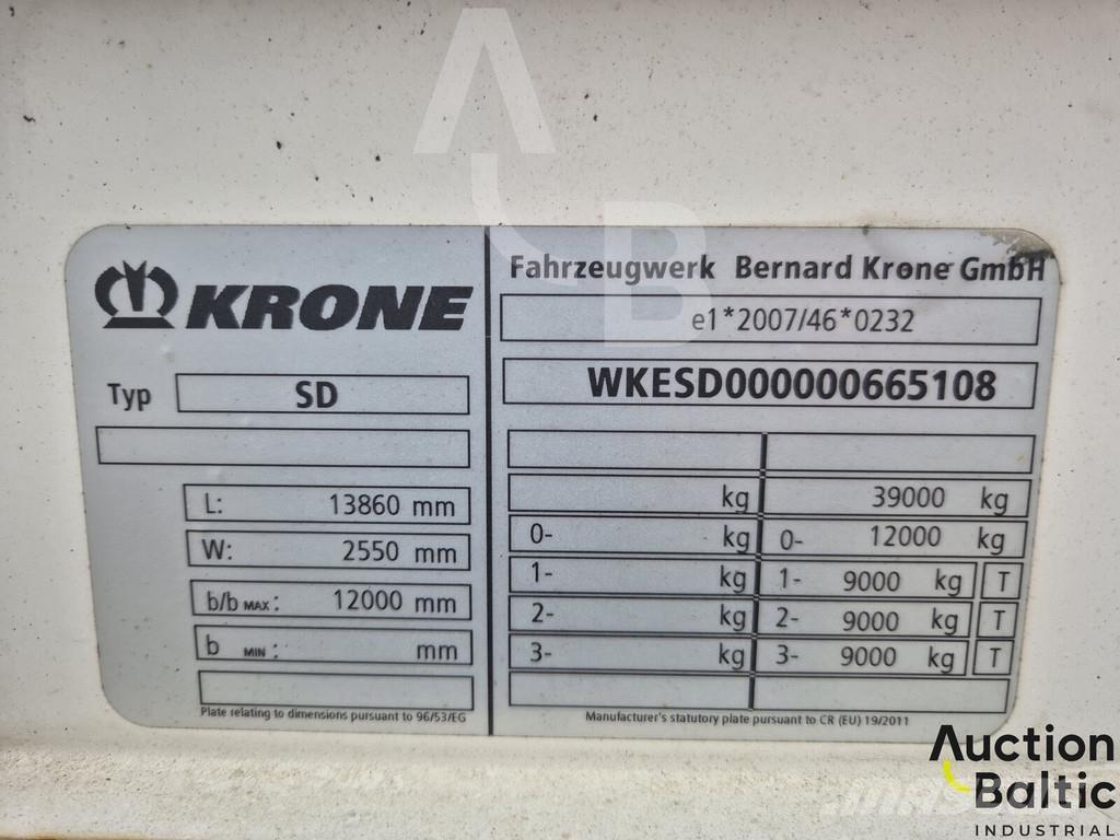 Krone SD Тентованные полуприцепы