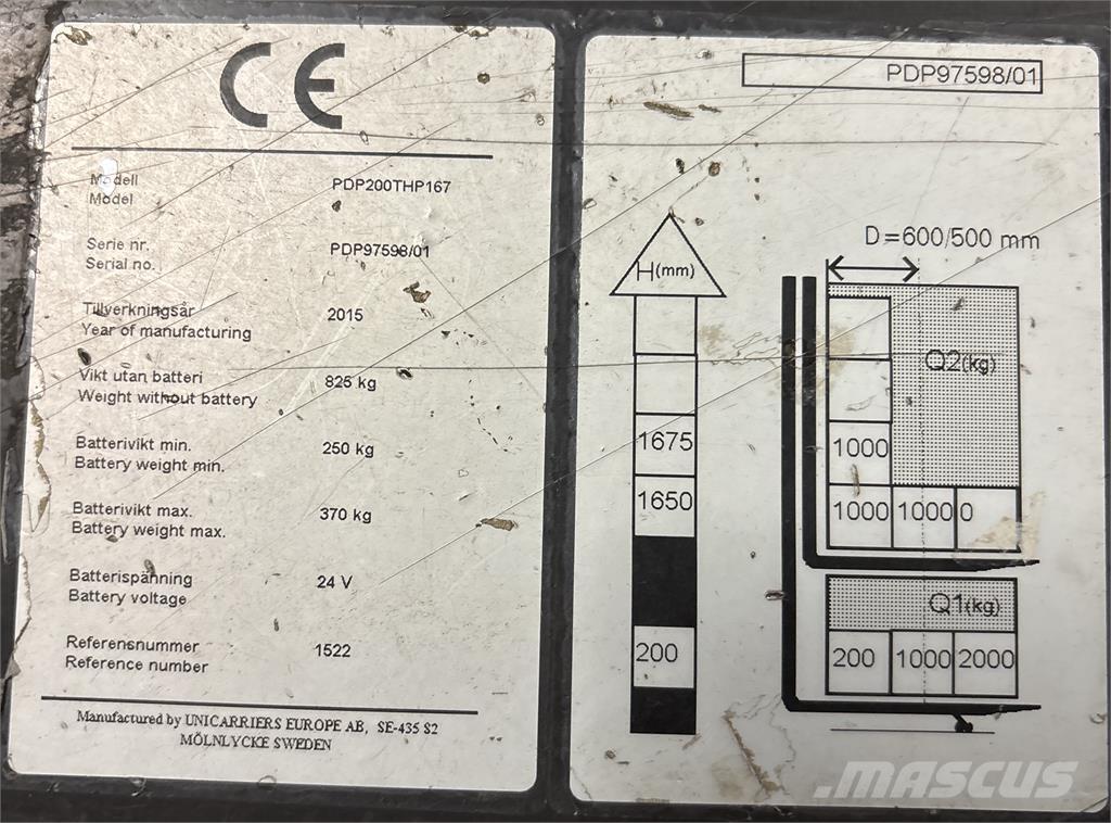 Atlet PDP200 Самоходные электроштабелёры