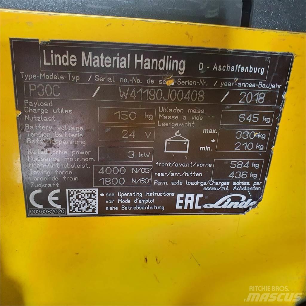 Linde P30C Складские электротягачи