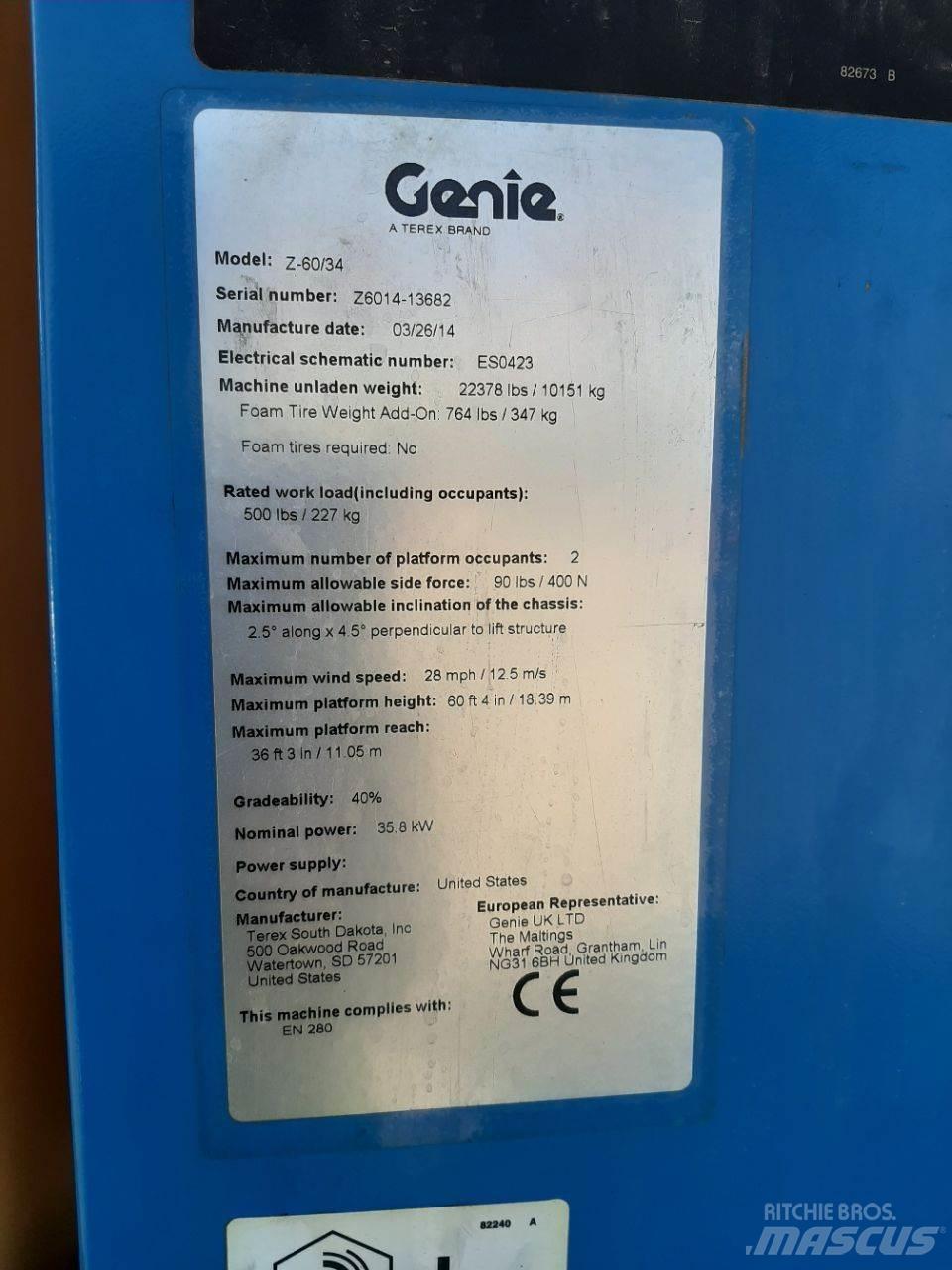 Genie Z60 Коленчатые подъемники
