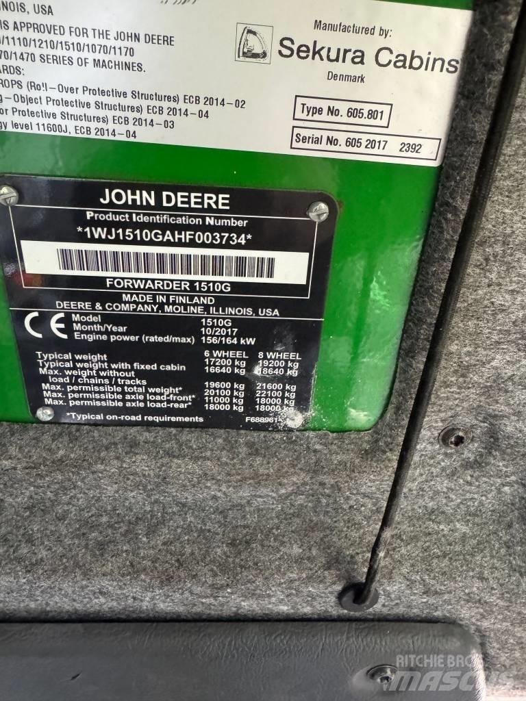 John Deere 1510G Форвардеры