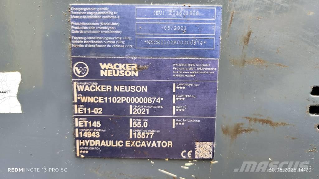 Wacker Neuson ET 145 Гусеничные экскаваторы