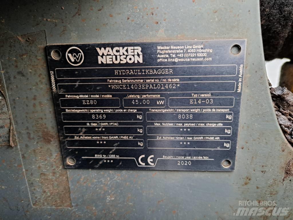 Wacker Neuson EZ80 Гусеничные экскаваторы