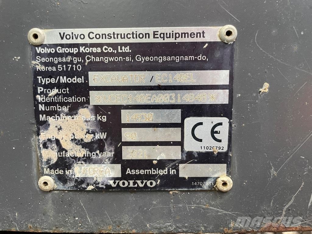 Volvo EC 140 EL Гусеничные экскаваторы