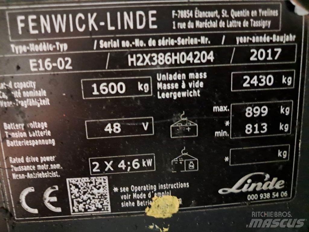 Linde E16-02 Электропогрузчики