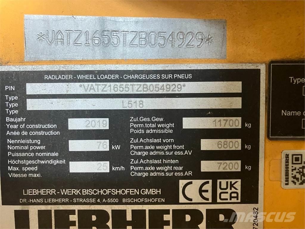 Liebherr L518 Фронтальные погрузчики