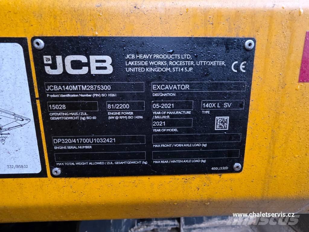JCB 140 X Гусеничные экскаваторы