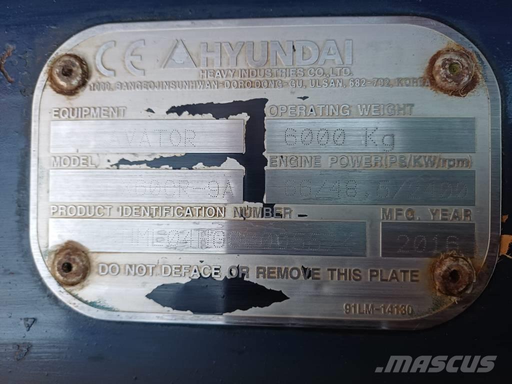 Hyundai 60cr-9a Мини-экскаваторы