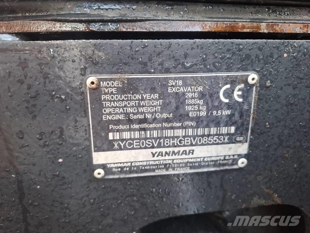 Yanmar SV 18 Мини-экскаваторы