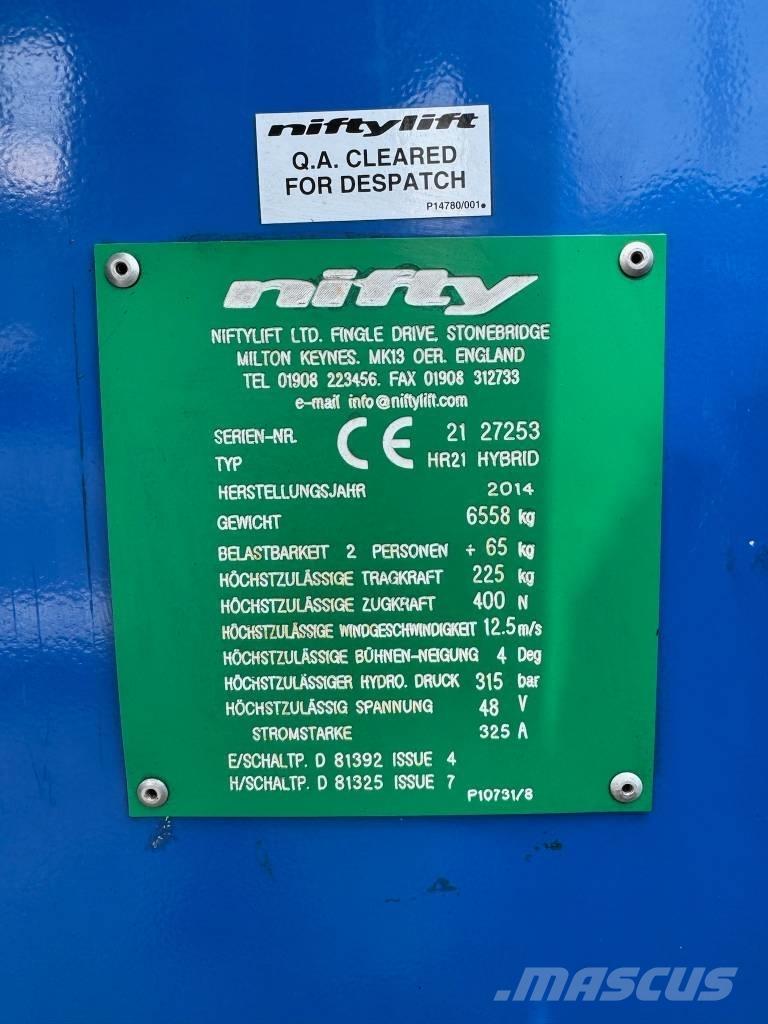 Niftylift HR 21 D E Коленчатые подъемники