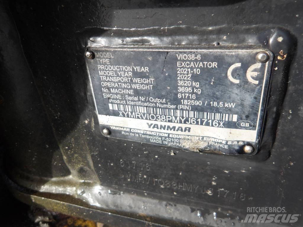 Yanmar Vio 38 Мини-экскаваторы