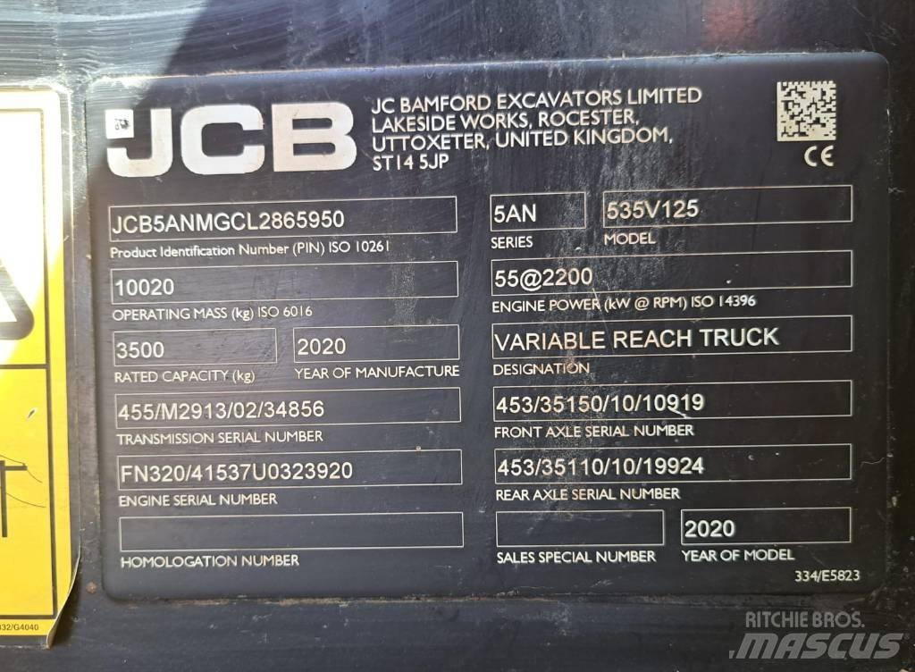 JCB 535 V 125 Телескопические погрузчики