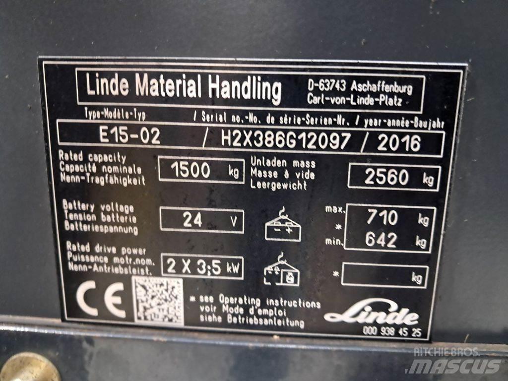 Linde E15-02 Электропогрузчики