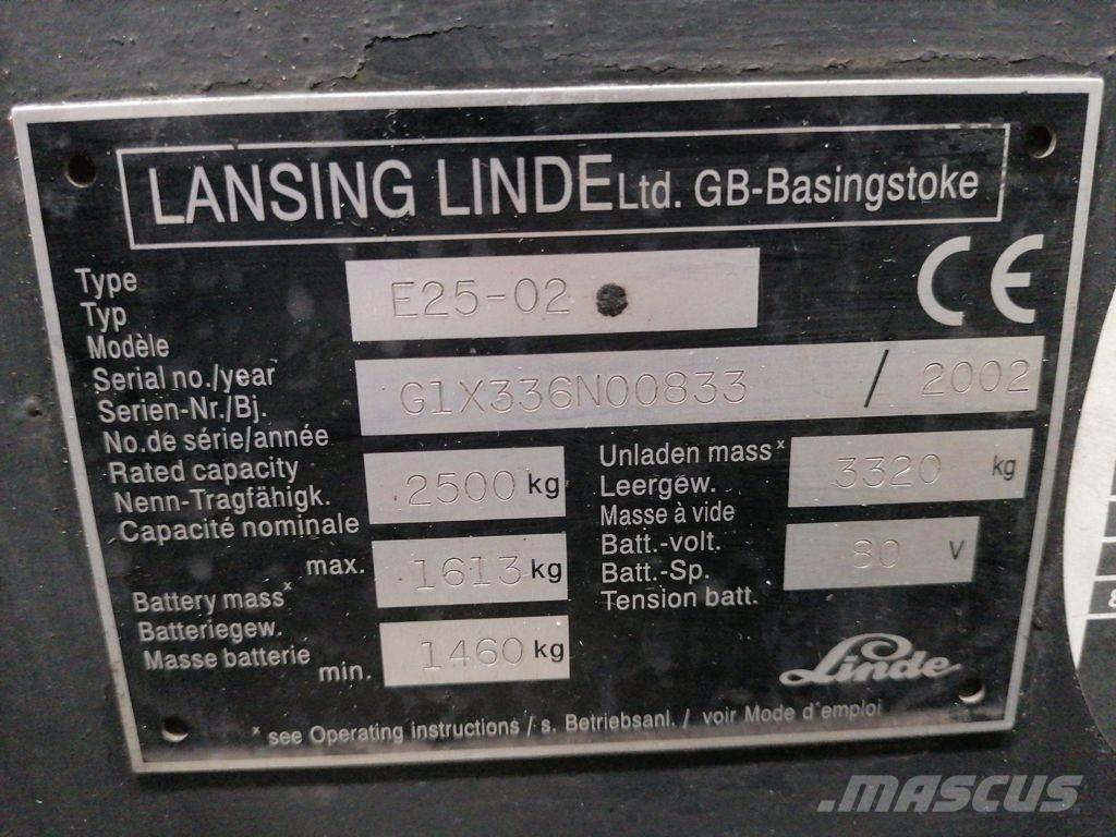 Linde E25-02 Электропогрузчики