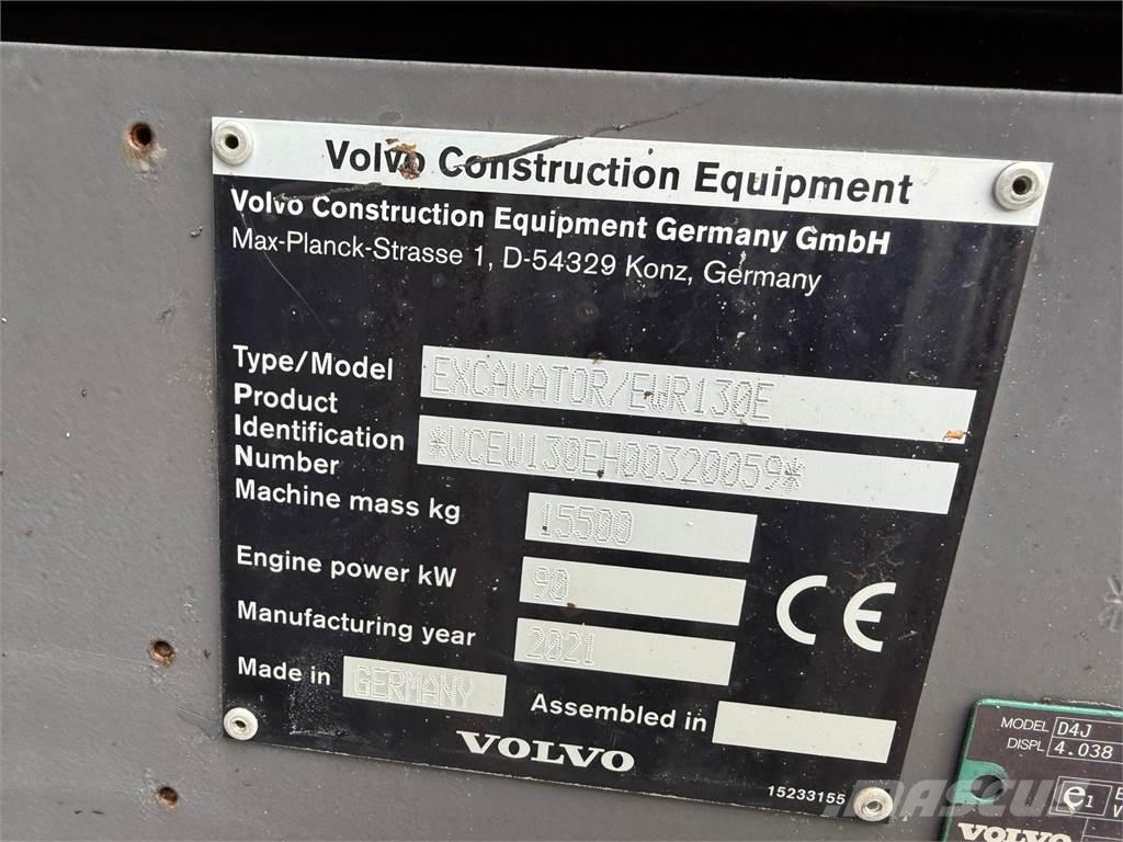 Volvo EWR130E Колёсные экскаваторы