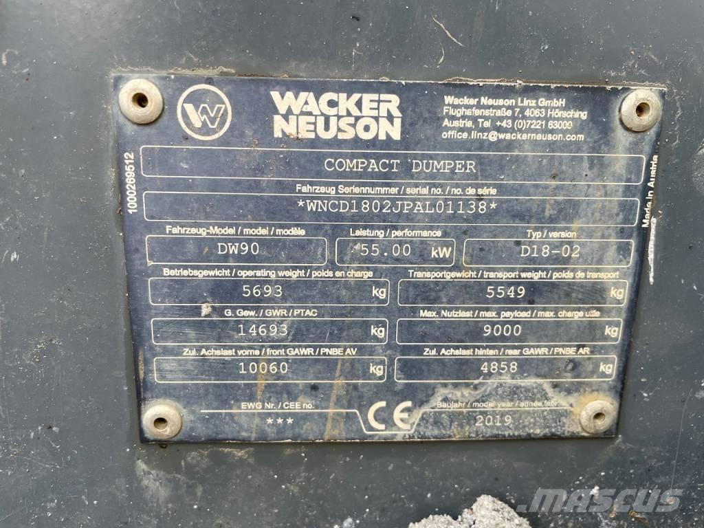 Wacker Neuson DW 90 Мини-самосвалы
