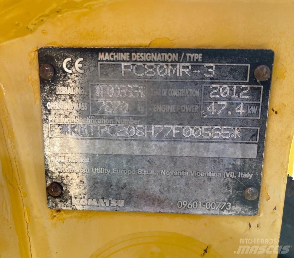 Komatsu PC 80 MR-3 Малые экскаваторы 7т-12т