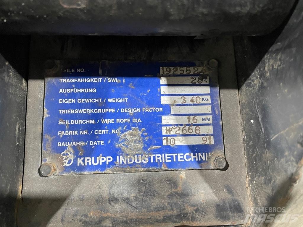 Krupp hookblock 28T Запчасти для кранов