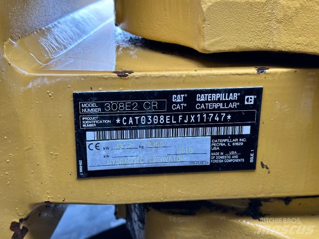 CAT 308E2 CR Малые экскаваторы 7т-12т