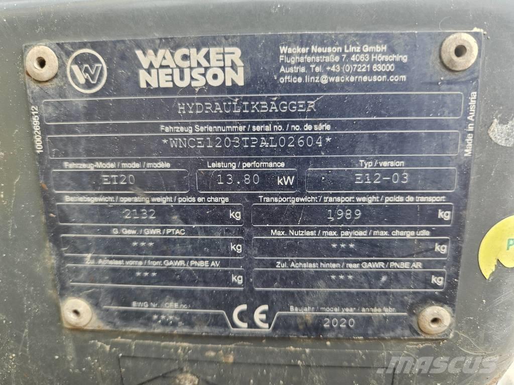 Wacker Neuson ET 20 Мини-экскаваторы