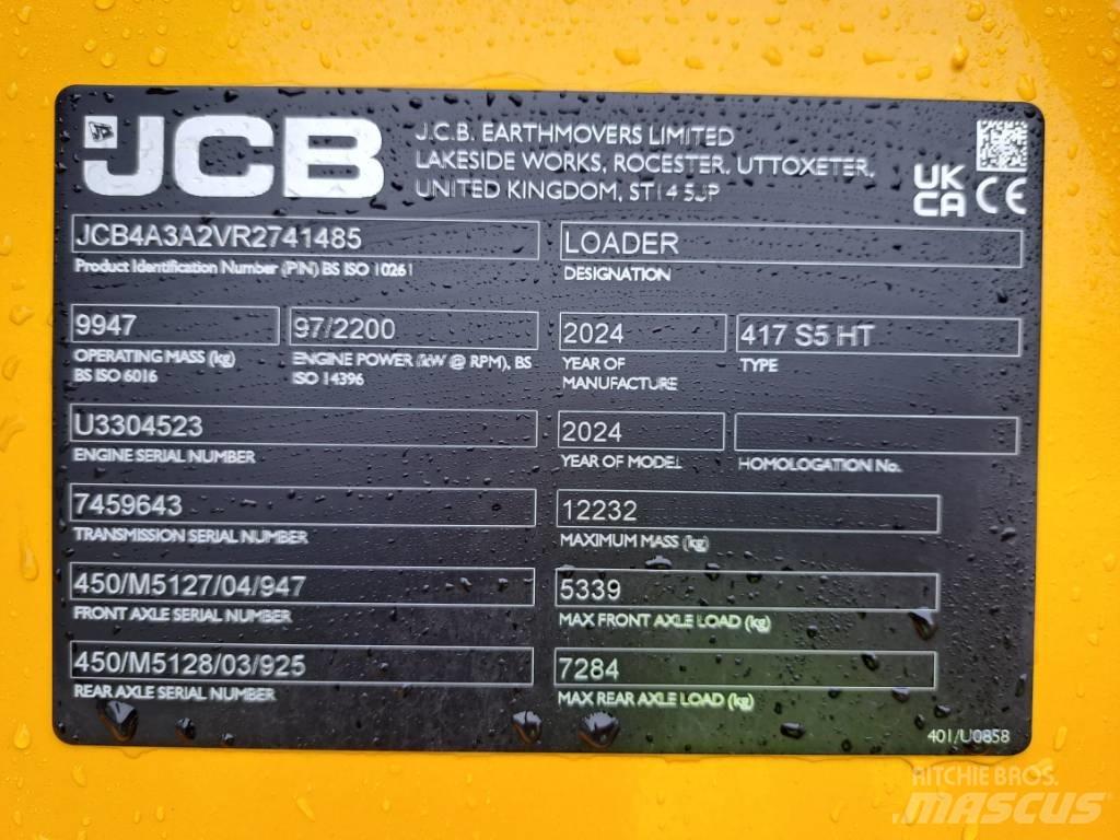 JCB 417 HT Фронтальные погрузчики