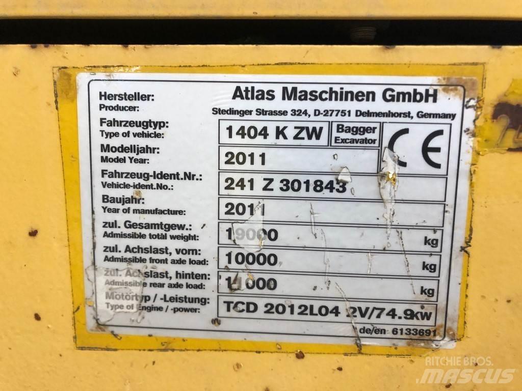 Atlas AB1404K Колёсные экскаваторы