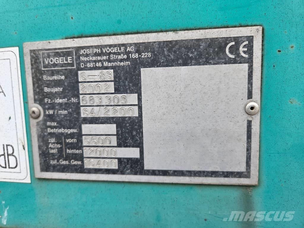 Vögele Super 1603 Асфальтоукладчики