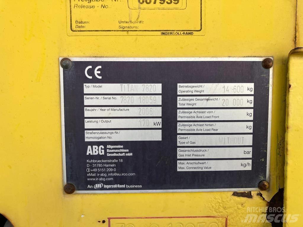 ABG Titan 7820 Асфальтоукладчики