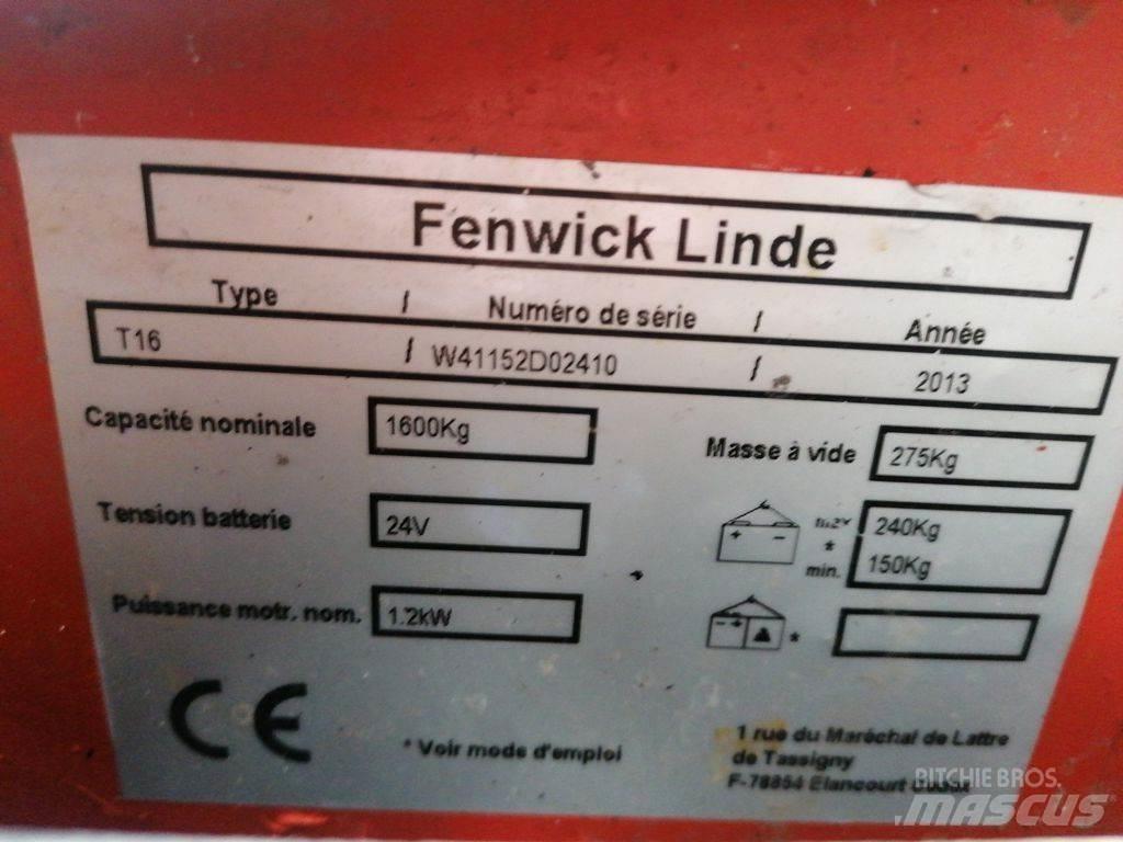 Linde T16 Ручные электрические тележки