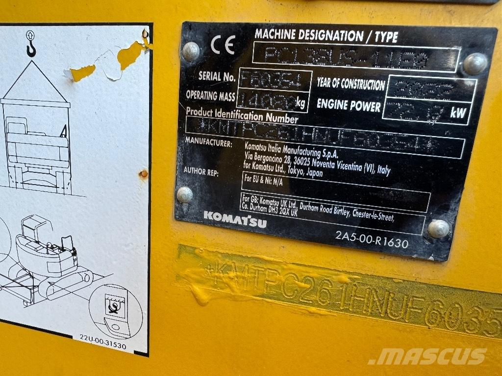 Komatsu PC 138 US-11 Гусеничные экскаваторы