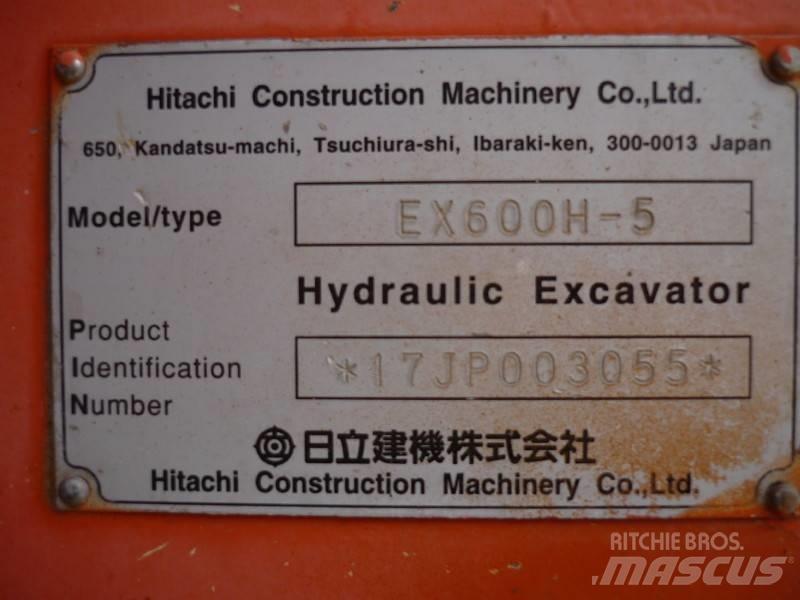 Hitachi EX 600 H-5 Гусеничные экскаваторы