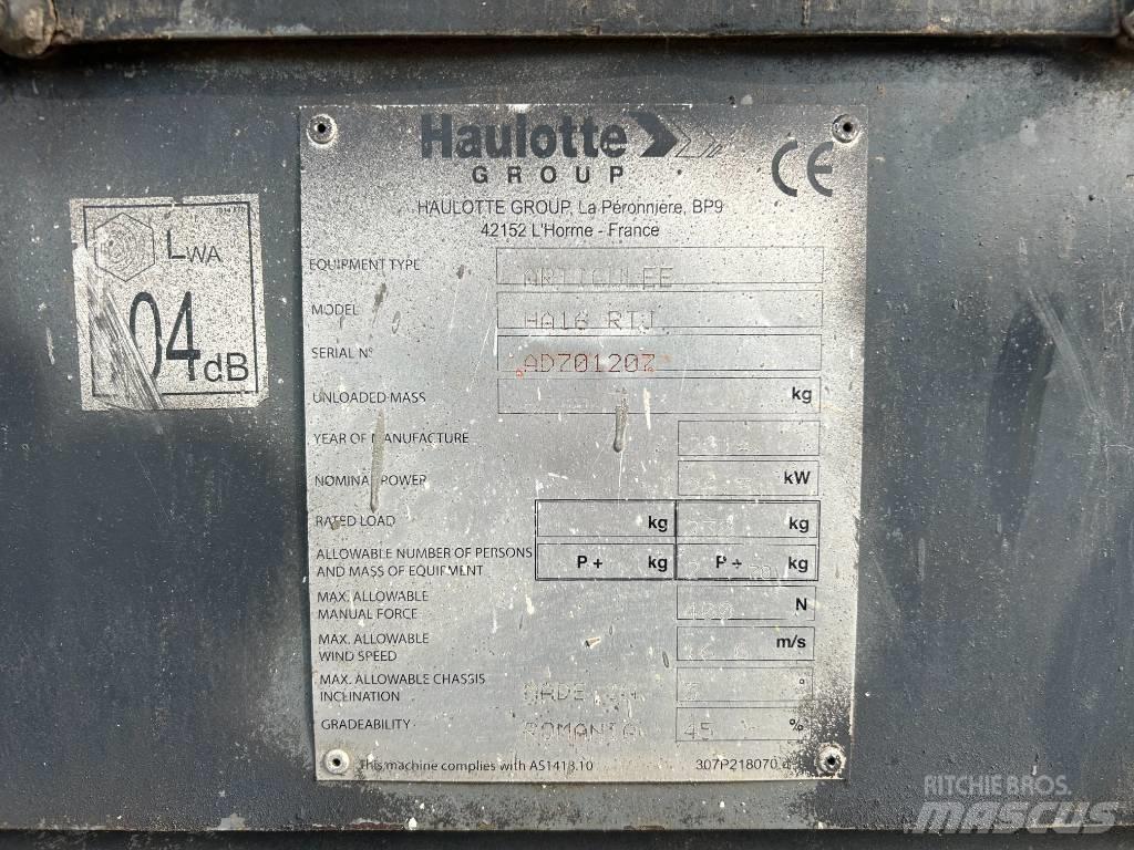 Haulotte HA16RTJ Коленчатые подъемники