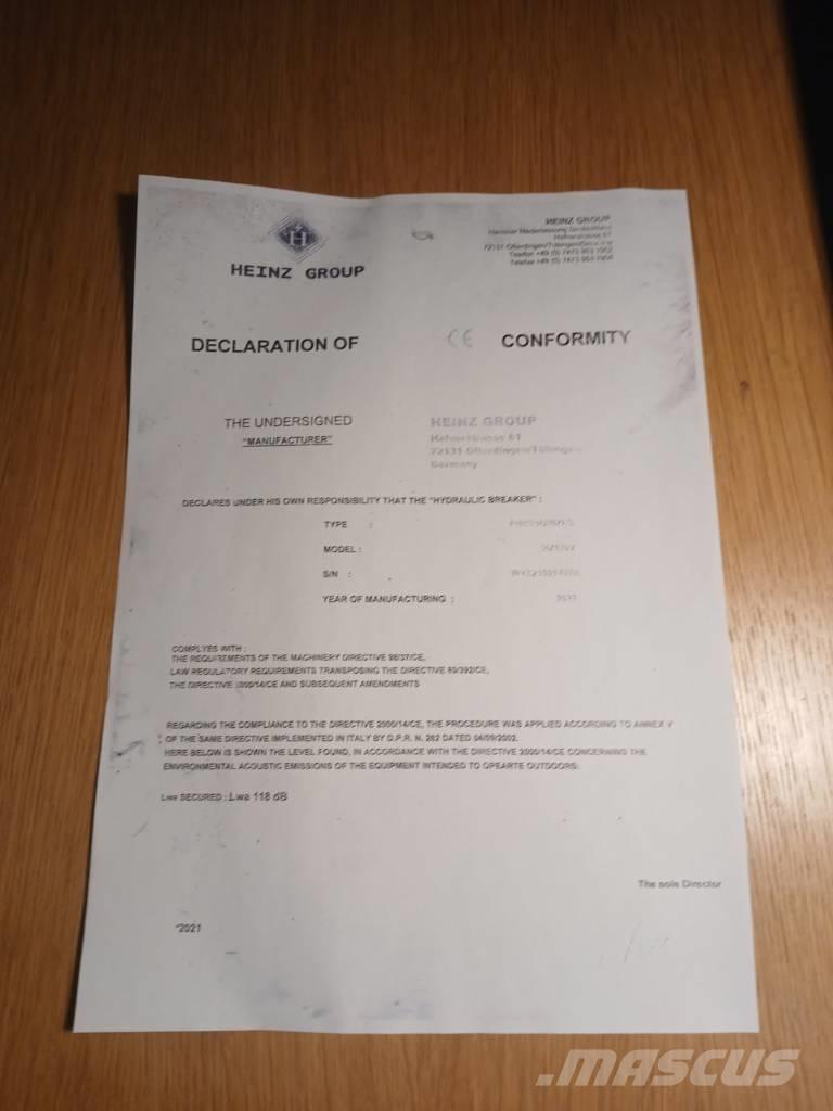 Mustang HM1900 Гидромолоты