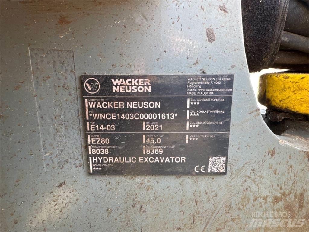 Wacker Neuson EZ80 Гусеничные экскаваторы