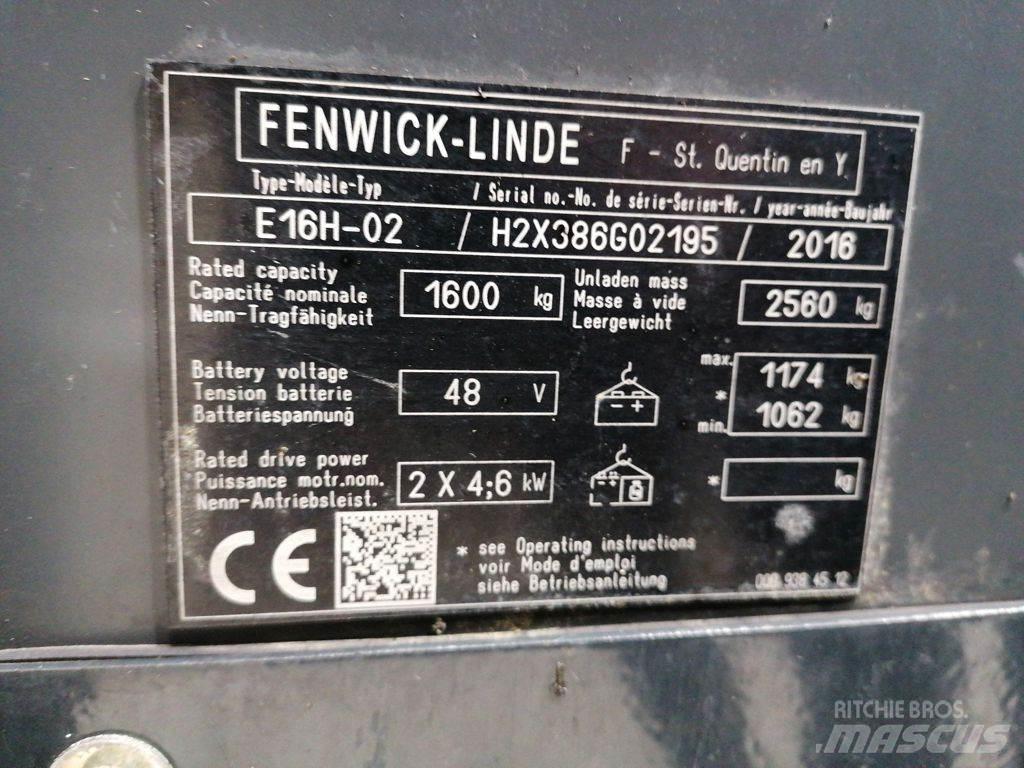 Linde E16H-02 Электропогрузчики