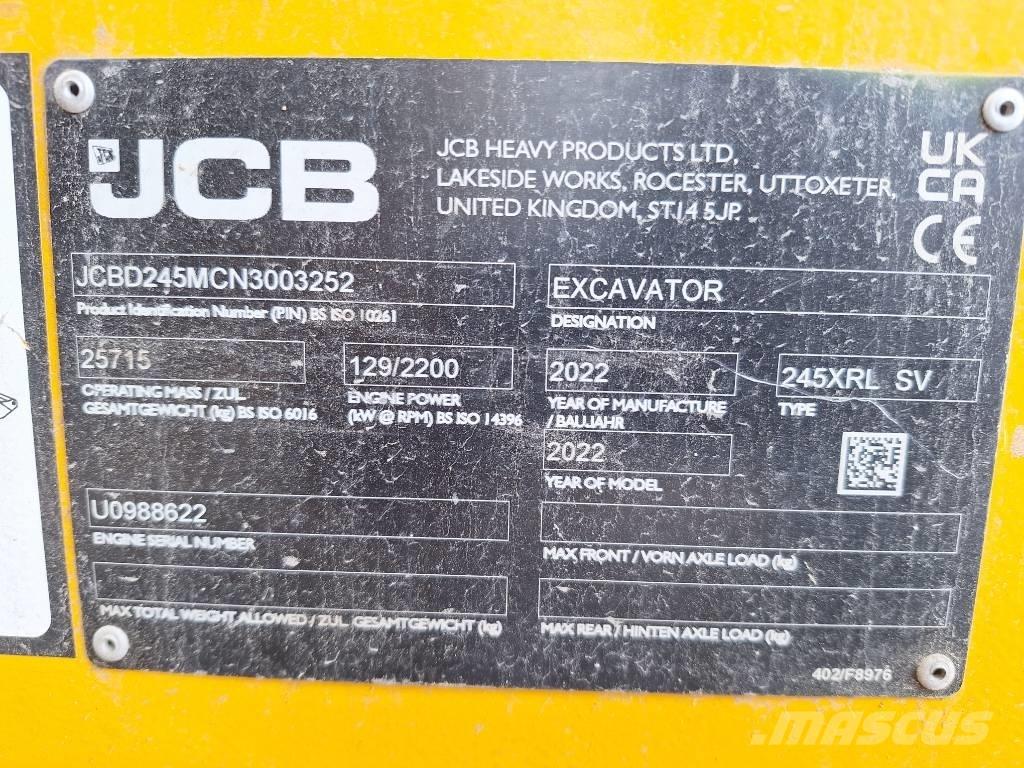 JCB 245 XR LC Гусеничные экскаваторы